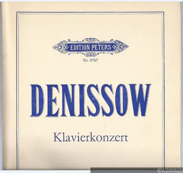  - Konzert für Klavier und Orchester / Koncert dlja fortepiano s orkestrom (1975) (= Edition Peters, Nr. 5767). Partitur und Solostimme.
