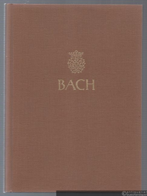  - Johann Sebastian Bach. Neue Ausgabe sämtlicher Werke. Serie I, Band 38. Festmusiken zu Leipziger Universitätsfeiern. Kritischer Bericht.