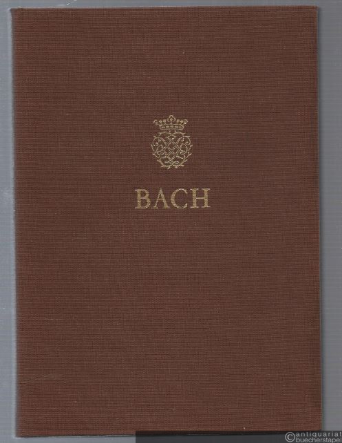  - Johann Sebastian Bach. Neue Ausgabe sämtlicher Werke. Serie V, Band 7. Die sechs Englischen Suiten. Kritischer Bericht.