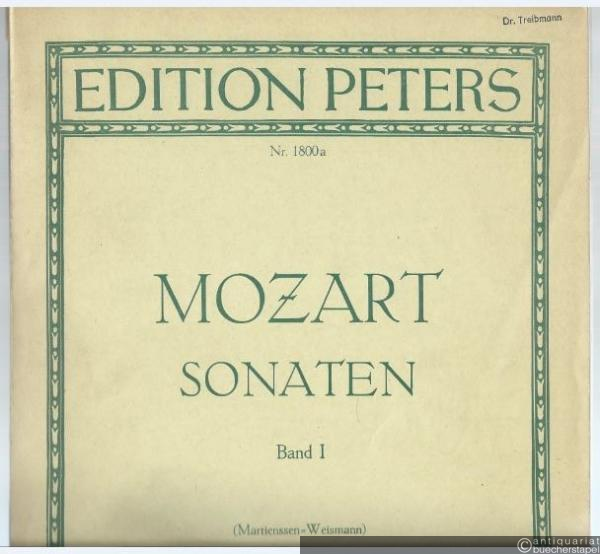  - Sonaten für Klavier zu zwei Händen, Band 1 (= Edition Peters, Nr. 1800a).
