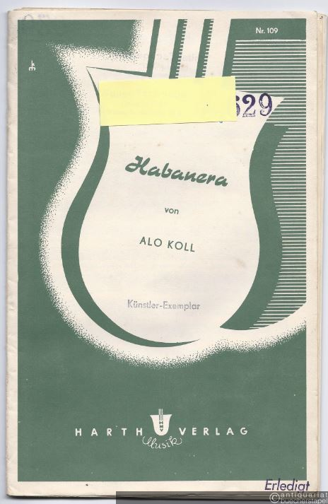  - Habanera (= HMV Nr. 109). Für Unterhaltungsorchester.
