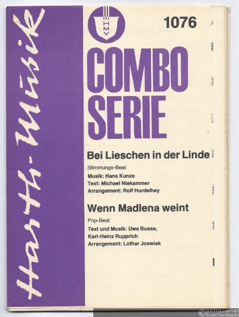  - Bei Lieschen in der Linde (Stimmungs-Beat) / Wenn Madlena weint (Pop-Beat) (= Combo Serie 1076). Stimmen.