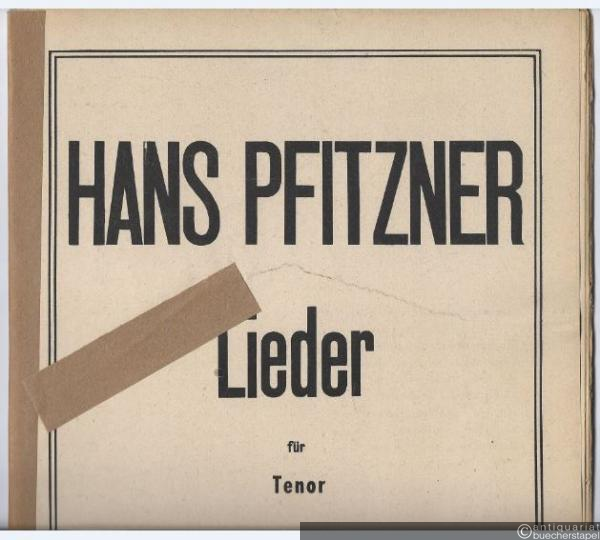  - Lieder für Tenor.