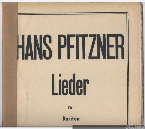  - Lieder für Bariton.