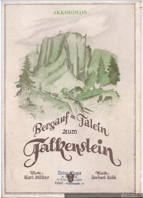  - Bergauf-Talein zum Falkenstein. Lied. Akkordeon.