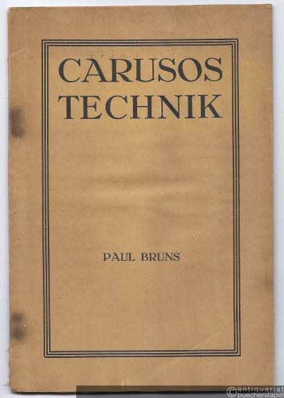  - Carusos Technik.