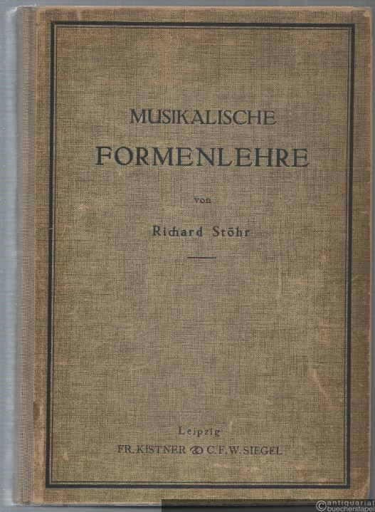  - Musikalische Formenlehre.