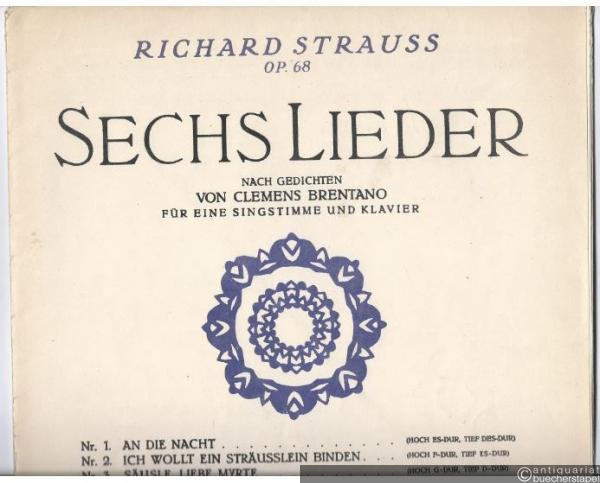  - Lied der Frauen, Op. 68 No. 6 (= Sechs Lieder nach Gedichten von Clemens Brentano für eine Singstimme und Klavier, Nr. 6). Hoch (c-Moll).