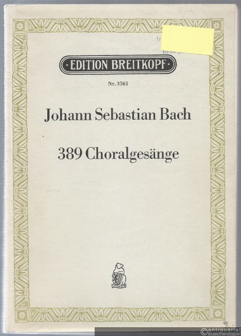  - 389 Choralgesänge für gemischten Chor (= Edition Breitkopf, Nr. 3765).