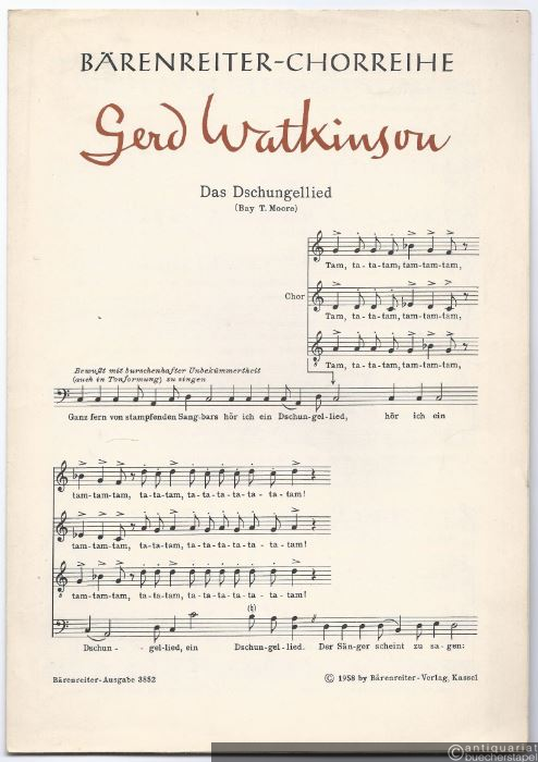  - Das Dschungellied. Bärenreiter-Chorreihe (= Bärenreiter-Ausgabe 3852).