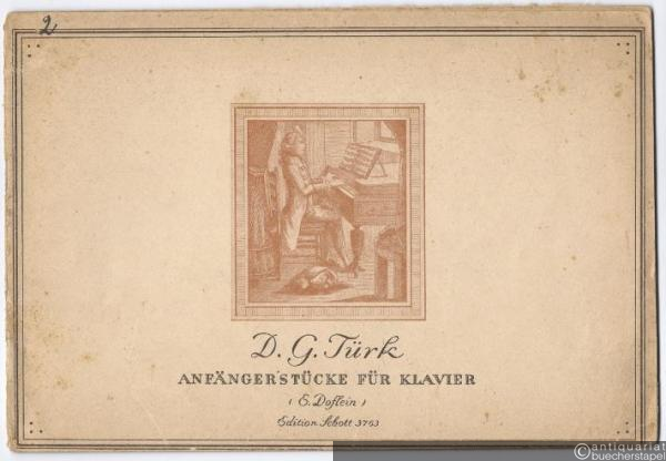  - Anfängerstücke für Klavier (= Edition Schott, Nr. 3763).