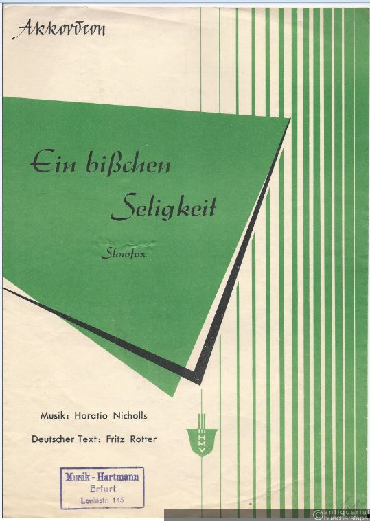  - Ein bißchen Seligkeit. Slowfox. Akkordeon.