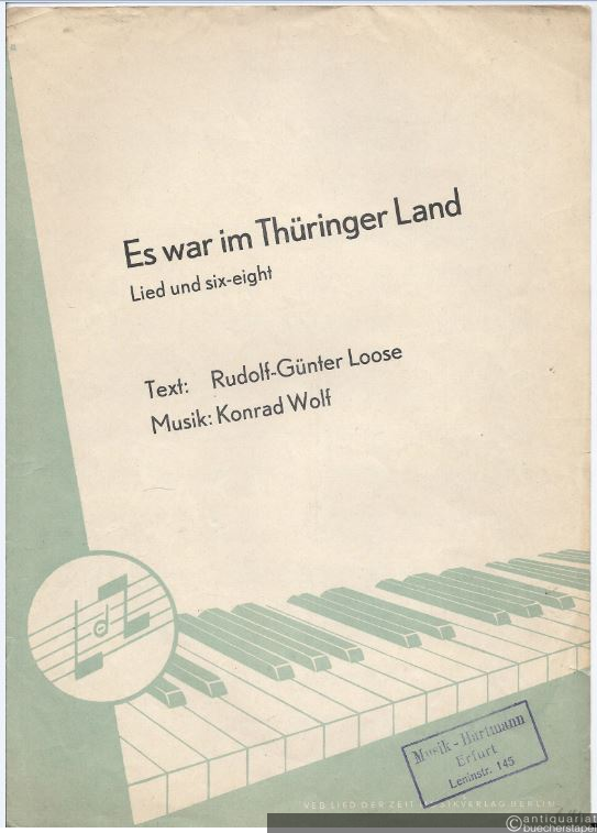  - Es war im Thüringer Land. Lied und six-eight. Gesang und Klavier.
