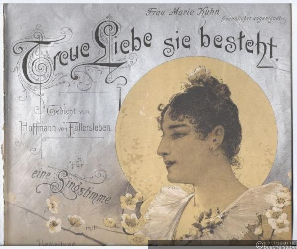  - Treue Liebe sie besteht, Op. 159. Für eine Singstimme mit Begleitung des Pianoforte componirt von Hermann Brandt.