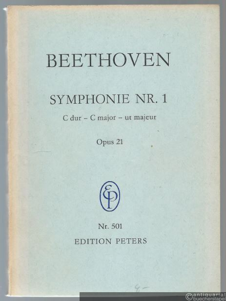 - Symphonie Nr. 1 C-Dur Op. 21 (= Edition Peters Nr. 501). Taschenpartitur.