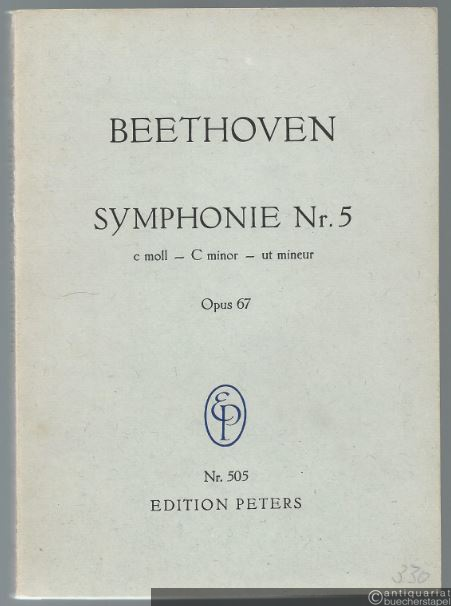  - Symphonie Nr. 5 c-Moll Op. 67 (= Edition Peters Nr. 505). Taschenpartitur.