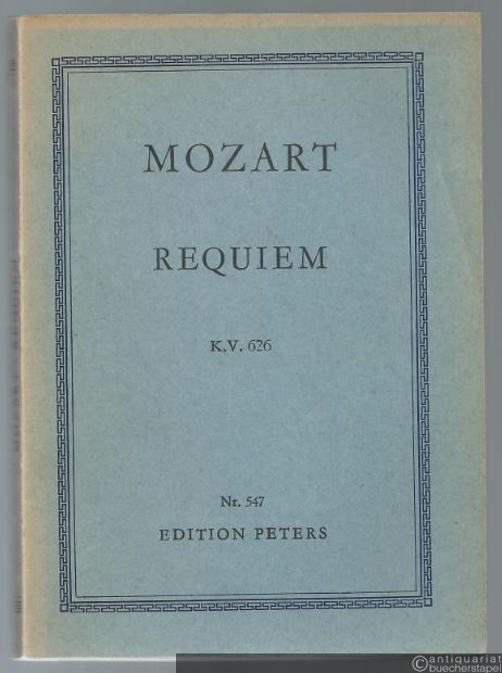  - Requiem KV 626 (= Edition Peters Nr. 547). Taschenpartitur.