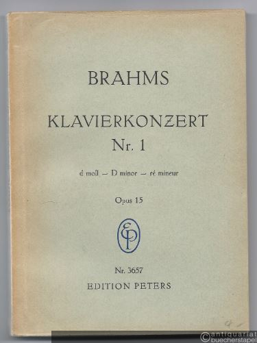  - Klavierkonzert Nr. 1 d-Moll Op. 15 (= Edition Peters Nr. 3657). Taschenpartitur.