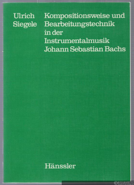  - Kompositionsweise und Bearbeitungstechnik in der Instrumentalmusik Johann Sebastian Bachs (= Tübinger Beiträge zur Musikwissenschaft, Band 3).
