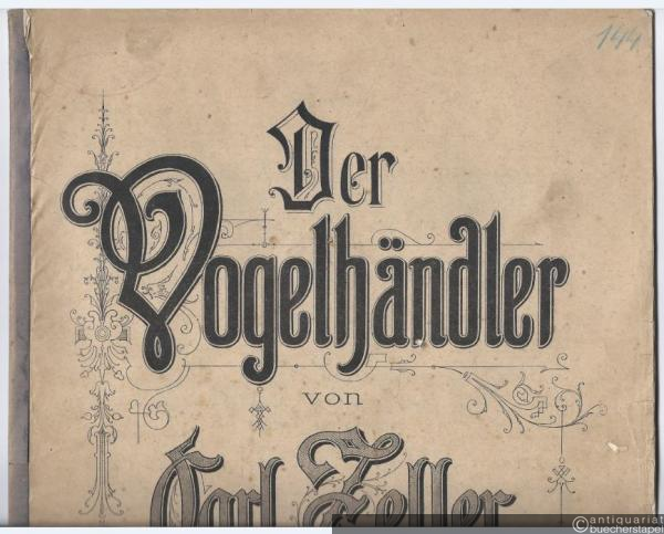  - I. Potpourri über Motive aus der Operette: Der Vogelhändler. Für Pianoforte zu zwei Händen.