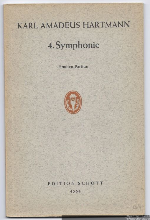  - 4. Symphonie für Streichorchester (= Edition Schott, Nr. 4564). Studien-Partitur.