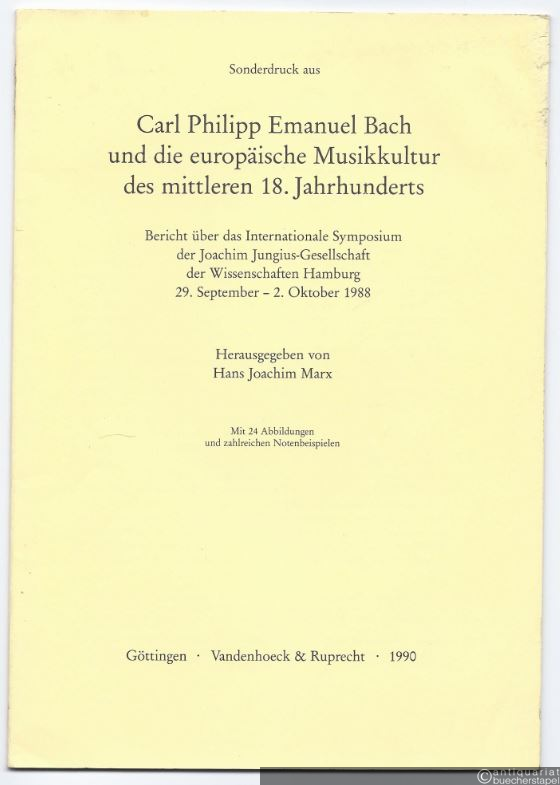  - Kontinuität im Experiment: Die späten Quartette von Carl Philipp Emanuel Bach.