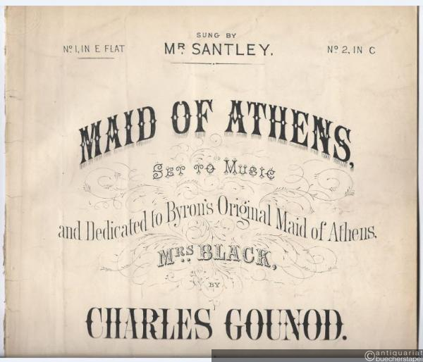  - Maid of Athens. No. 1 in E flat.