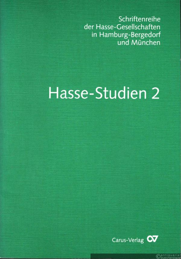  - Hasse-Studien 2 (= Schriftenreihe der Hasse-Gesellschaften in Hamburg-Bergedorf und München).