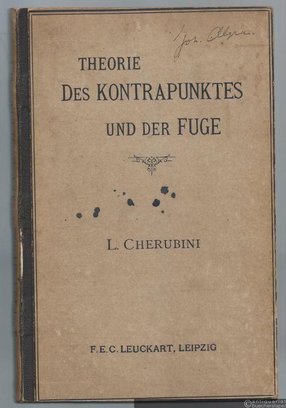  - Theorie des Kontrapunktes und der Fuge. In neuer Übersetzung.