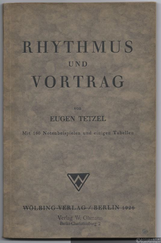  - Rhythmus und Vortrag.
