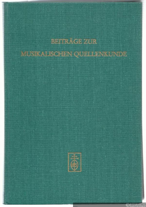  - Beiträge zur musikalischen Quellenkunde. Katalog der Sammlung Hans P. Wertitsch in der Musiksammlung der Österreichischen Nationalbibliothek.