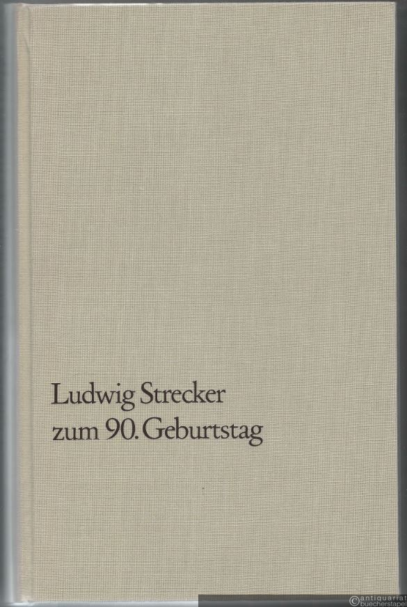  - Festschrift für einen Verleger. Ludwig Strecker zum 90. Geburtstag (= Edition Schott, Nr. 6154).