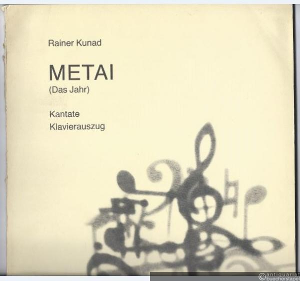  - Metai (Das Jahr). Kantate für Tenor, zwei Kinderchöre, Orgel, zwei stereophone Schlagwerkgruppen und Orchester (= DVfM 6119). Conatum 67 (1978). Klavierauszug.