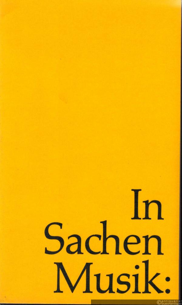  - In Sachen Musik.