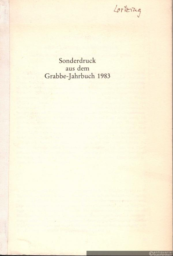  - Albert Lortzings Schauspielmusik (= Sonderdruck aus dem Grabbe-Jahrbuch).