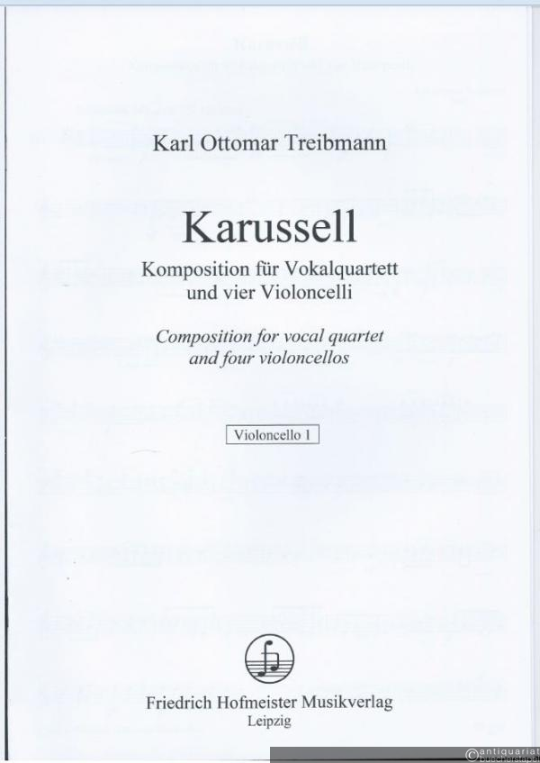  - Karussell. Kompositionen für Vokalquartett und vier Violoncelli / Compositions for vocal quartet and for violoncellos (2007) (= FH 3351). [4 Violoncellostiommen].