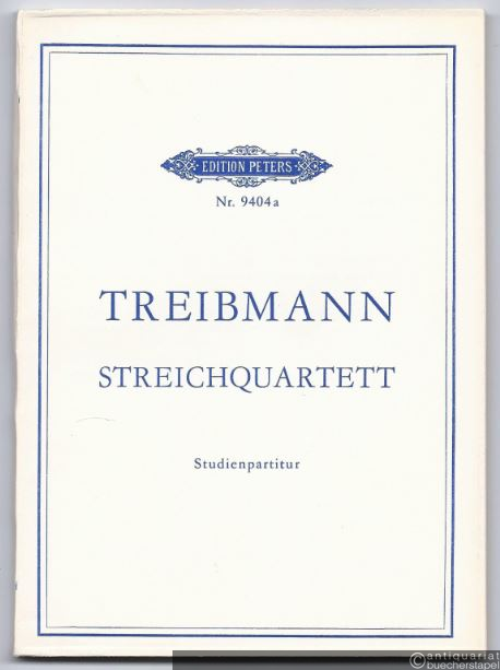  - Streichquartett (1970) (= Edition Peters, Nr. 9404a). Studienpartitur.