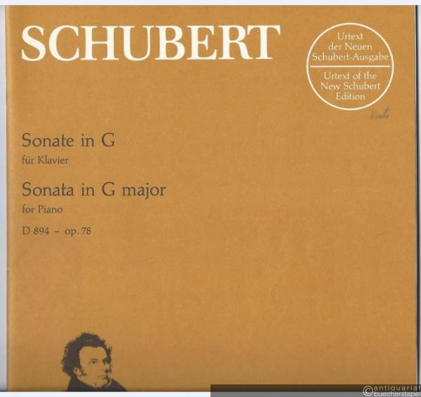  - Sonate G-Dur op. 78 D 894 (= Urtext der Neuen Schubert-Ausgabe, BA 5630).