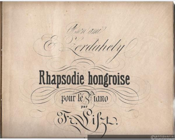  - Rhapsodie hongroise pour le Piano. I.