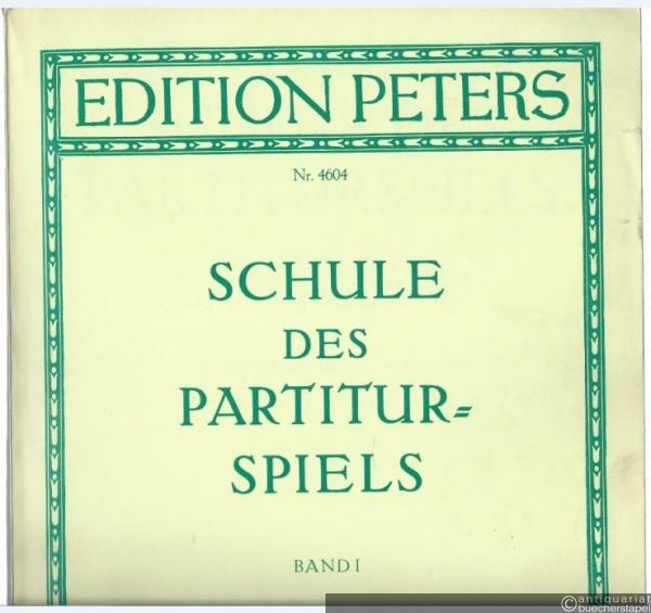  - Schule des Partiturspiels, Band 1: Alte Schlüssel (= Edition Peters, Nr. 4604).