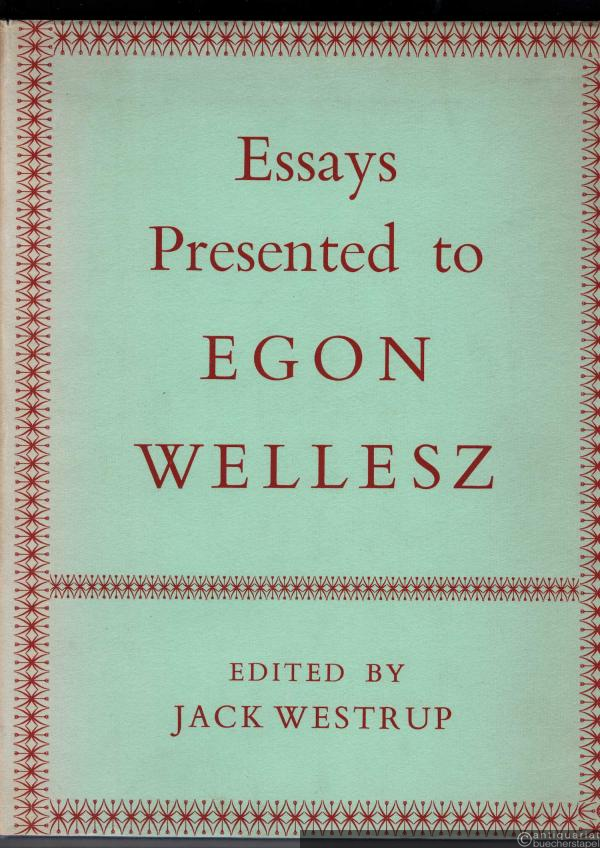  - Essays Presented to Egon Wellesz.
