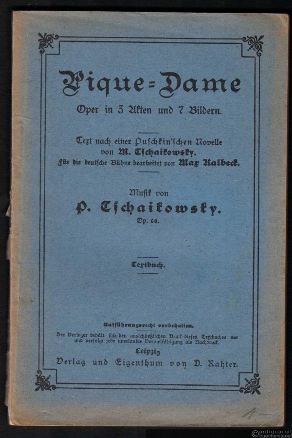  - Pique-Dame. Textbuch.