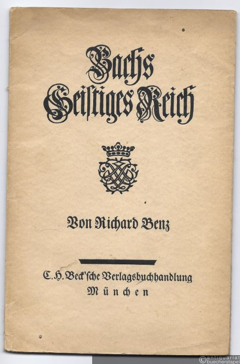  - Bachs geistiges Reich.