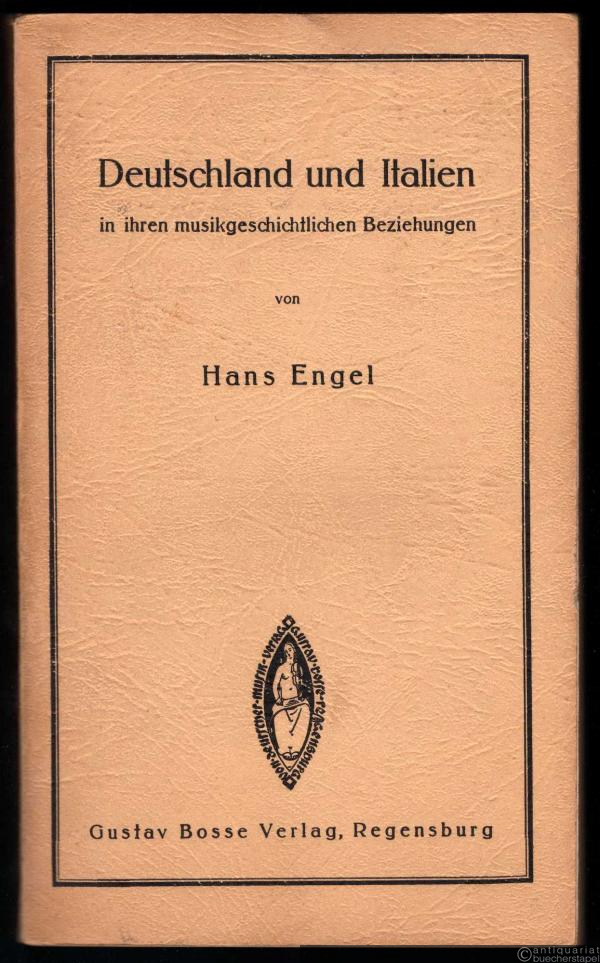  - Deutschland und Italien in ihren musikgeschichtlichen Beziehungen (= Von deutscher Musik, Bd. 68/70).