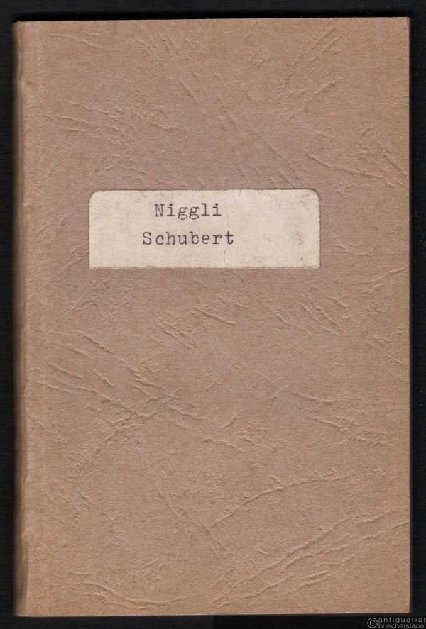  - Schubert (= Musiker-Biographien, Bd. 10).