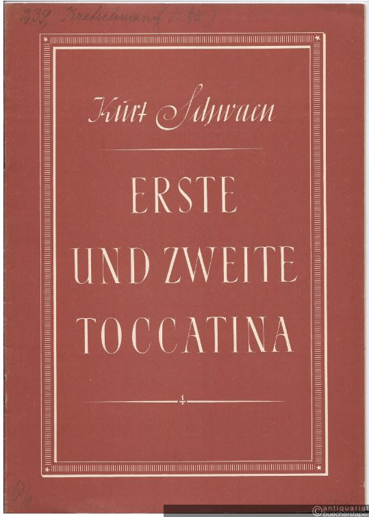  - Erste und zweite Toccatina für Klavier.