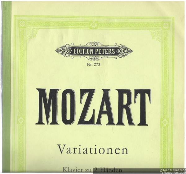  - Variationen für Klavier zu 2 Händen (= Edition Peters, Nr. 273).