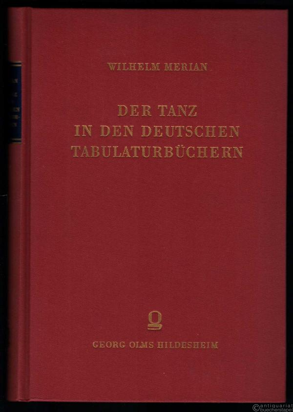  - Der Tanz in den deutschen Tabulaturbüchern.