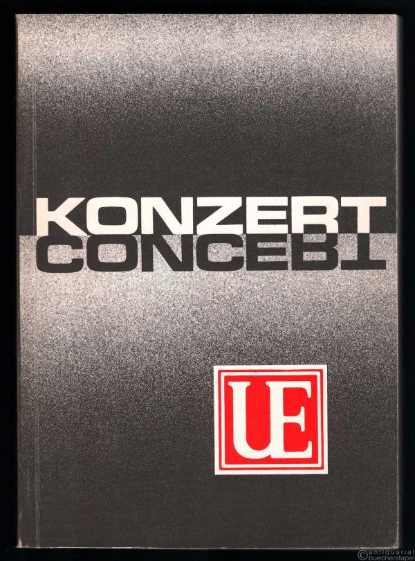  - Katalog der Leihmateriale. Orchestermusik, Musik für Chor und Orchester, Instrumentalkonzerte, Kammermusik, Lieder, Gesänge, Elektronische Musik (= Konzert).