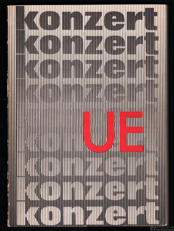  - Katalog der Leihmateriale. Orchestermusik, Musik für Chor und Orchester, Instrumentalkonzerte, Kammermusik, Lieder, Gesänge, Magnetbandmusik (= Konzert).